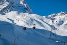 Narty w chmurach - lodowiec Stubai