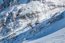 Narty w chmurach - lodowiec Stubai
