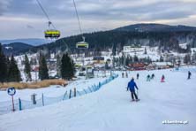 Czarna Góra na biało - warunki 11.02.2017