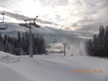 Małe Ciche - trwa naśnieżanie tras