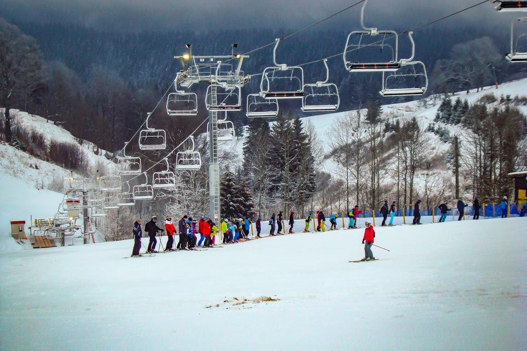Galeria: Ski Arena Zieleniec - otwarcie nowej kolei Mieszko