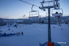 Zieleniec Ski Arena - w świetle księżyca