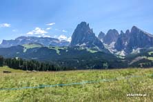Rowerem przez Południowy Tyrol - Seiser Alm