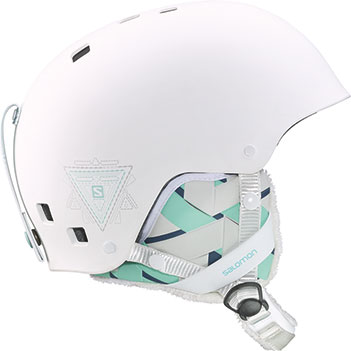 kaski narciarskie Salomon VENOM WHITE MATT