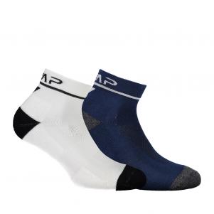 CMP Skarpety biegowe CMP COTTON (bianco-b.blue)