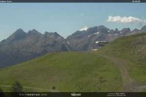 Kamera Val di Fiemme Bellamonte-Alpe Lusia Arrivo Seggiovia Campo Cune