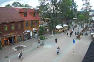 Kamera Zakopane Harenda Krupówki Dolne - widok na deptak