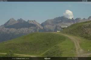 Kamera Val di Fiemme Bellamonte-Alpe Lusia Arrivo Seggiovia Campo Cune