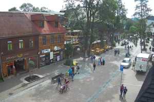 Kamera Zakopane Harenda Krupówki Dolne - widok na deptak