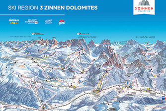 Ośrodek narciarski 3 Zinnen Dolomity, Południowy Tyrol Ośrodek narciarski 3 Zinnen Dolomity, Południowy Tyrol