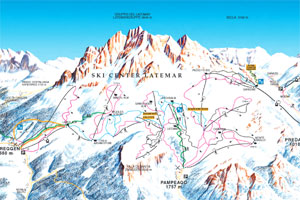 Ośrodek narciarski Obereggen Ski Center Latemar, Południowy Tyrol Ośrodek narciarski Obereggen Ski Center Latemar, Południowy Tyrol