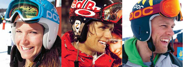 Julia Mancuso, Jon Olsson, Steven Nyman Julia Mancuso, Jon Olsson, Steven Nyman