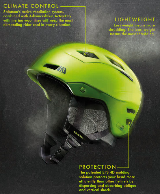 Kask i gogle Salomon dla bezpieczeństwa Kask i gogle Salomon dla bezpieczeństwa
