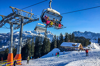 Na nartach w Górnej Austrii - region Dachstein West