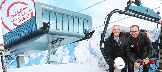 Pierwsza na świecie kolej krzesełkowa "D-Line" w Hochfügen (Zillertal) Pierwsza na świecie kolej krzesełkowa "D-Line" w Hochfügen (Zillertal)