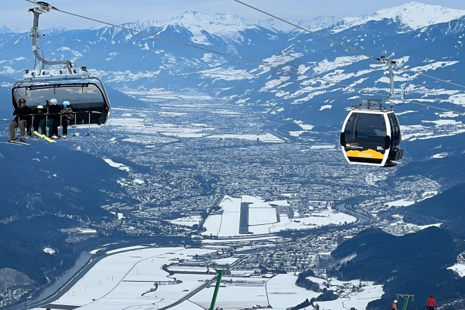 Innsbruck widok na lotnisko Innsbruck widok na lotnisko