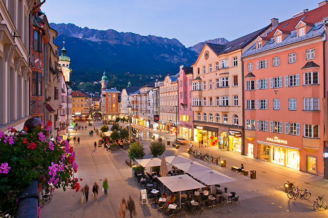 Innsbruck nocą Innsbruck nocą