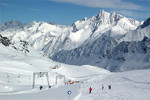 Sun Free na lodowcu Kaunertal