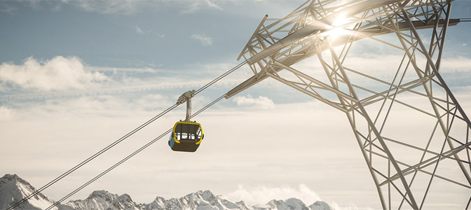 Nowa kolej linowa 3S Penkenbahn w Mayrhofen w dolinie Zillertal