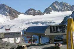 Lodowiec Pitztal - nowa gondola i ciepłe krzesło