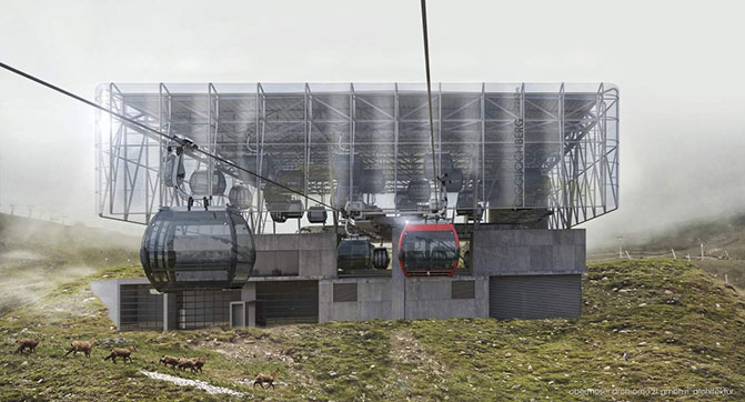 Nowa gondola Giggijochbahn w Sölden Nowa gondola Giggijochbahn w Sölden