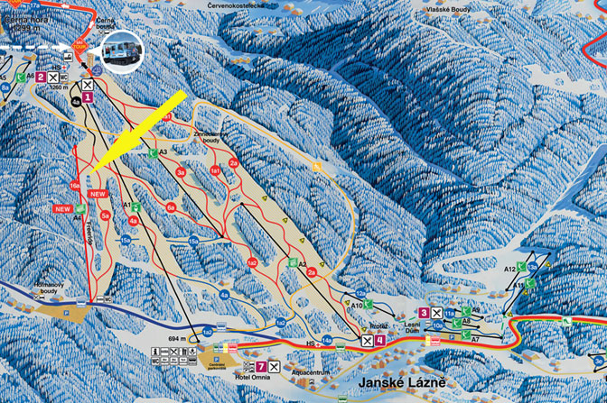 SkiResort Černá hora - Pec nowa kolej Hofmanky Express
