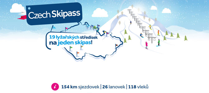 Czeski "superskipass" - 19 ośrodków na jednym karnecie Czeski "superskipass" - 19 ośrodków na jednym karnecie