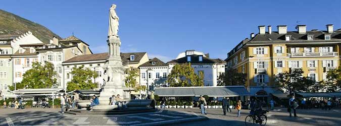 Piazza Walther w Bolzano Piazza Walther w Bolzano