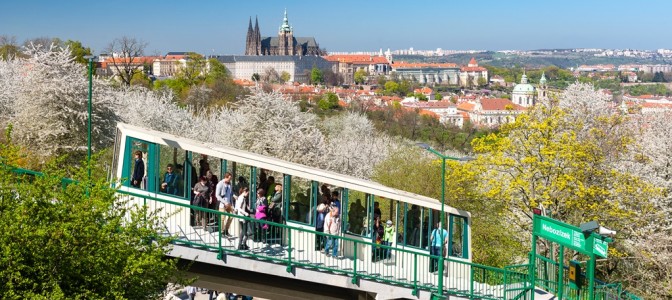 Najciekawsze kolejki linowe w Czechach, Petřín Najciekawsze kolejki linowe w Czechach, Petřín