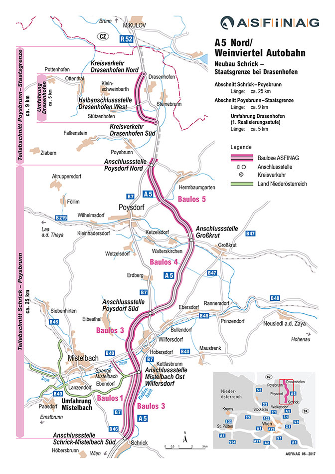 Nowy odcinek autostrady A5 - fot. ASFINAG